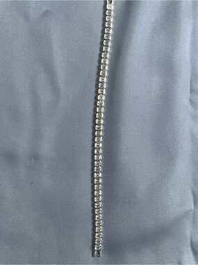 Silver Crystal Tennis Bracelet - Clear Stones